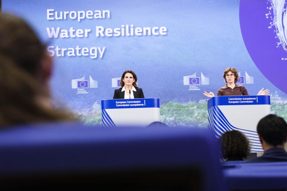 Press conference by Teresa Ribera, Executive Vice-President of the European Commission, and Jessika Roswall, European Commissioner, on the water resilience strategy