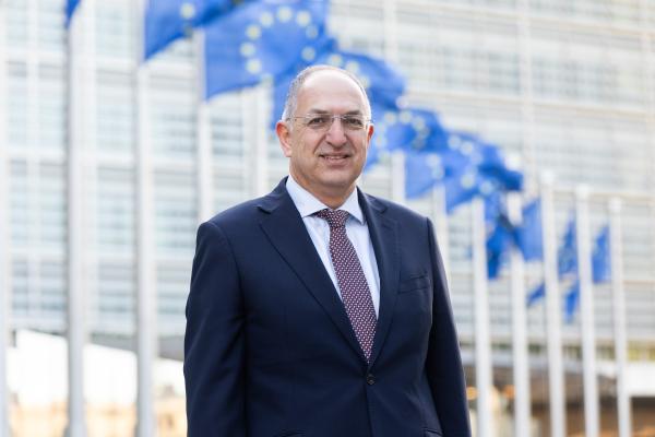 Outdoor portraits of Costas Kadis, European Commissioner for Fisheries and Oceans
